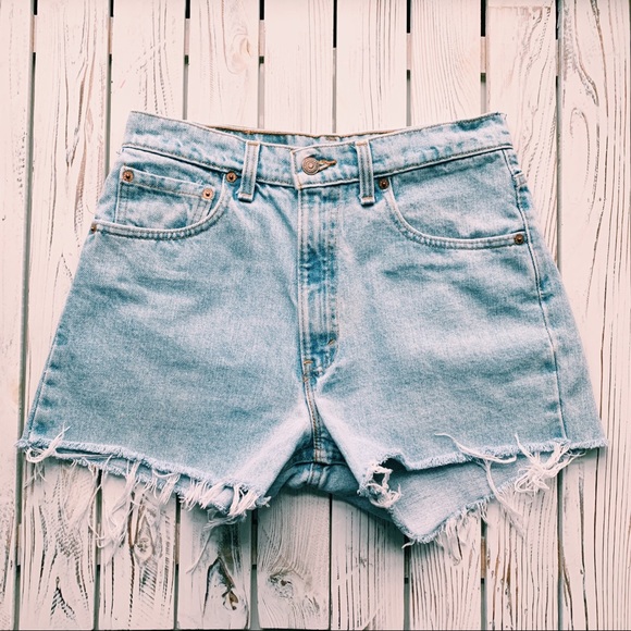 Levi's Denim - VINTAGE LEVI'S 550 HIGH WAISTED DENIM JEAN SHORTS